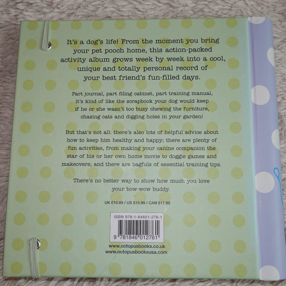 My Dog's Journal (scrapbook / baby book for dogs), Spiral, Hard Cover, NWT - Picture 3 of 11